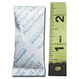 Absorbent Industries Dry-Packs Silica Gel in Cotton Dehumidifier Absorbs Moisture 3 Gram 10PK