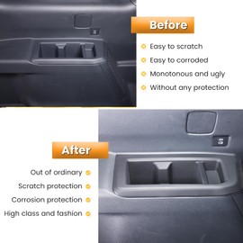 Car Third Row Cup Holder Compatible with Toyota Land Cruiser 250 Prado J250 LC250 2024 2025 Accessories, Third Row Door Armrest Drink Water Cup Holder Insert, (Low Version)