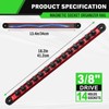 3/8-Inch Magnetic Socket Organizer Rail, Aluminum Alloy Socket Rail, Heavy