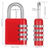 ZHEGE Padlock with Combination Code, Combination Lock, 4 Digit, Locker