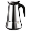 Ilsa Espresso Bonkaffe Stainless Steel Italian Cafetiere, Silver 9 cups