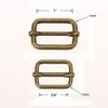 COTOWIN Hebilla rectangular deslizante de metal ajustable, paquete de 20,