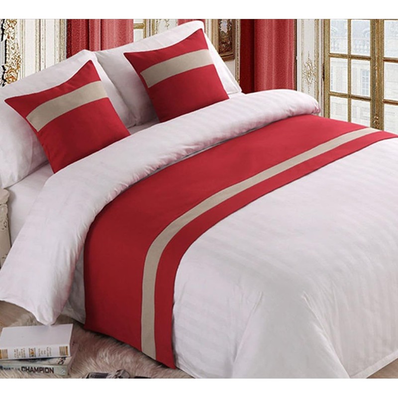 Lightolife Modern Bed Runner Decorative Bed End Scarf for Home