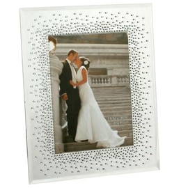 Juliana FG51357 Bilderrahmen für Hochzeiten, Starburst-Kristalle, für 12,7 x 17,8 cm große Bilder