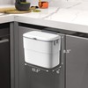 ELPHECO Kitchen Compost Bin with Lid 1.8 Gallon Hanging Trash