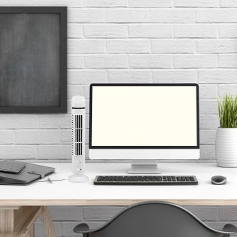 Vertical Electric Fan Bladeless USB Power Supply Multifunctional Stand Up