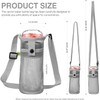 2 Pcs Mesh Water Bottle Holder with Adjustable Shoulder Strap