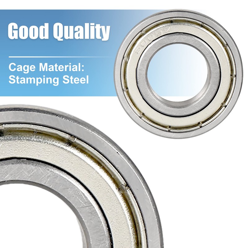 sourcing map Grooves Ball Bearing 6003Z Single Line Sign 17