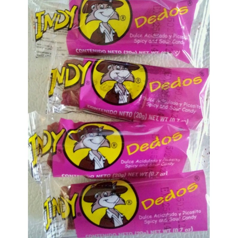 3 X DEDOS INDY SPICYSOUR MEXICAN CANDY