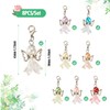 EEE ELECRELIVE 8Pcs Angel Pearl Beads Pendants Colorful Angel Wing