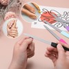 HARFINGTON 6pcs Metal Nail Files, 180 Grit Fingernail Files, Double