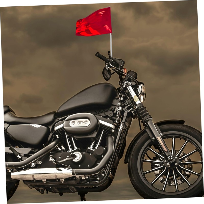 Mipcase Motorcycle Flagpole Active Antenna Telescopic Antenna Flag Pole for
