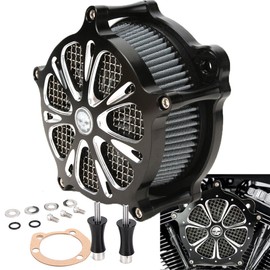 TWOM For Harley Air Cleaner Intake Filter Touring Road King Street Glide Softail Dyna
