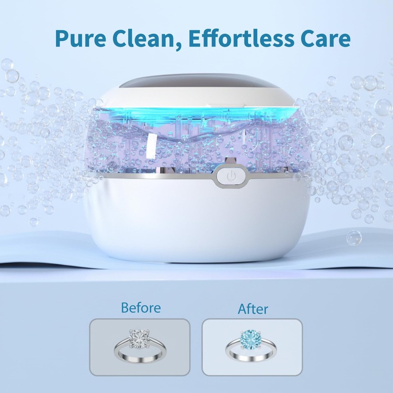 Ultrasonic Retainer Cleaner Machine with Digital Timer, 45kHz Deep Cleaning