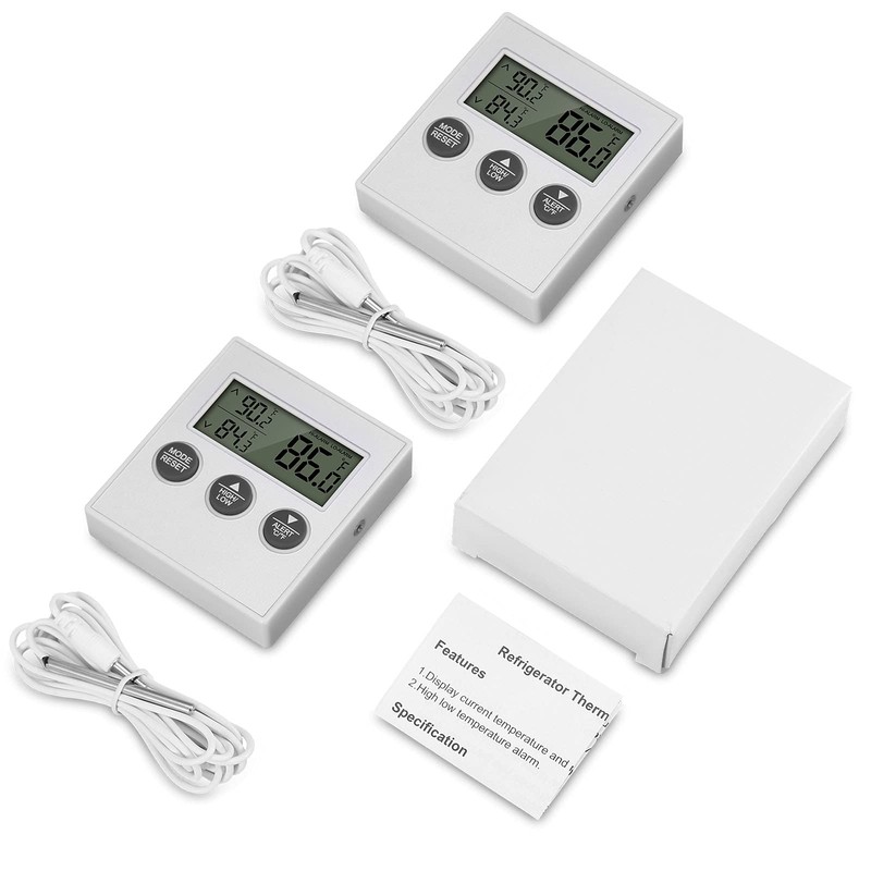 ORIA Refrigerator Thermometer, Digital Fridge Thermometer with High Low Temperature
