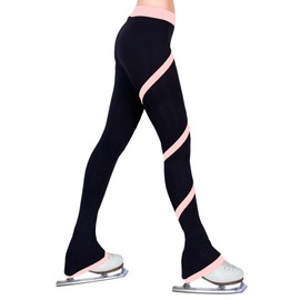 Figure Skating Spiral Polartec Polar Fleece Pants (Light Pink, Child Small)