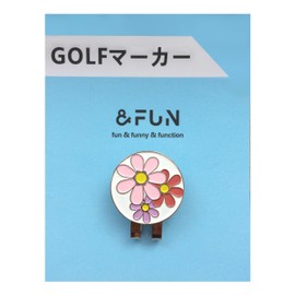 Golf Marker Women's Girls Cute Stylish Flower Gift & Fun (Pink)