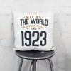 MUGFFINS 1923 Birthday Pillow Cushion Padding included - in English