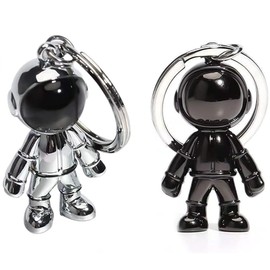 YUWENW Keychain, Set of 2, Astronaut, Popular, Cute Accessories, Props Decoration, Cute, Goods, Metal Fittings, Bicycle, Motorcycle, Pair Keychain, Space Mascot, Women's, Men's, Keyring, Keys, Car