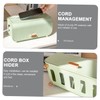 iplusmile Cord Organizer Box Multi Functional Power Strip Storage Case