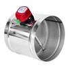 ZOWZEA 8" Motorized Duct Damper,On/Off Backdraft Damper Control, Stainless Steel