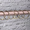 sourcing map 48Pcs Shower Curtain Rings, 2 Inch Curtain Hooks