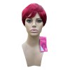Leona Wigs Peluca Oncológica Pixie Rojiza 100% Cabello Humano