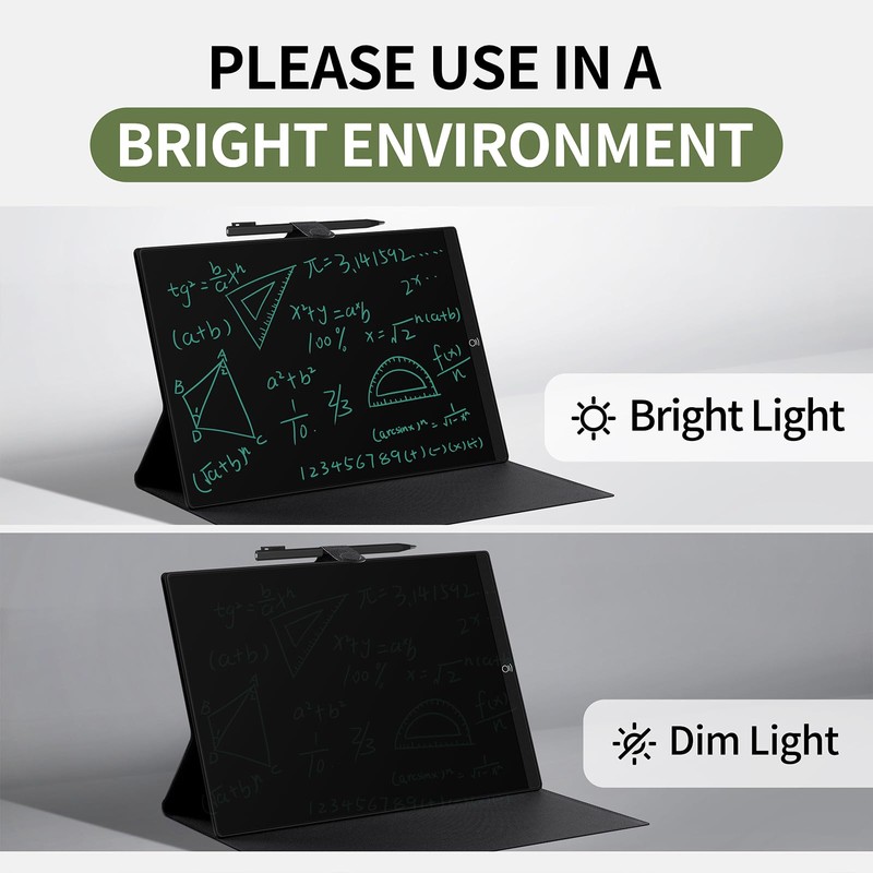 LCD Writing Tablet for Adults: 9.5 inch with Leather Case