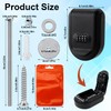 Magnetic Key Box with Combination Lock, Magnetic Key Holder Under