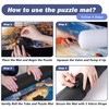 Jigsaw Puzzle Mat Roll Up - 3000 Pieces Large Gray