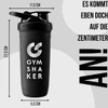 GYMSHAKER Stainless Steel Shaker 900 ml - Honeycomb Structure Strainer