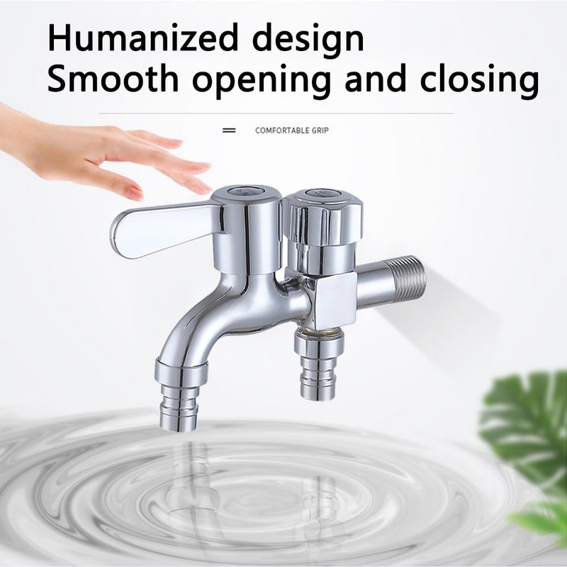 Alloy Double Tap, Washing Machine Tap, Double Tap Angle Valve,