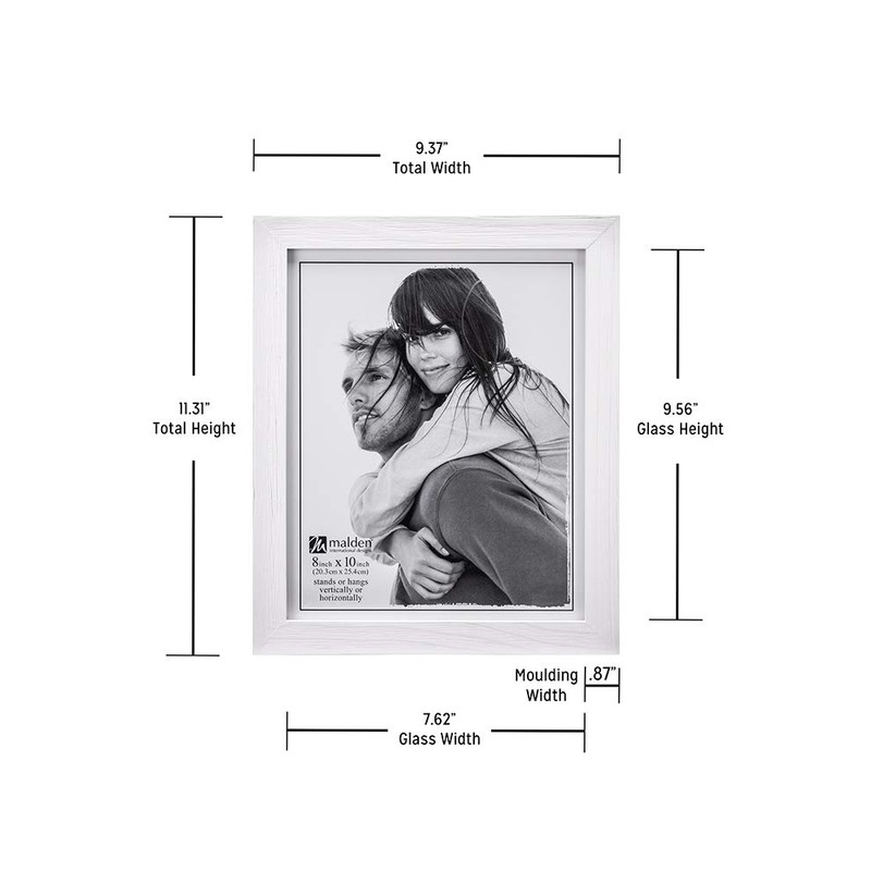 Malden International Designs Linear Wood Picture Frame, 8 by 10-Inch