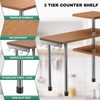 ZHWS Bathroom Counter Organizer Corner Countertop Shelf Adjustable 3 Tier