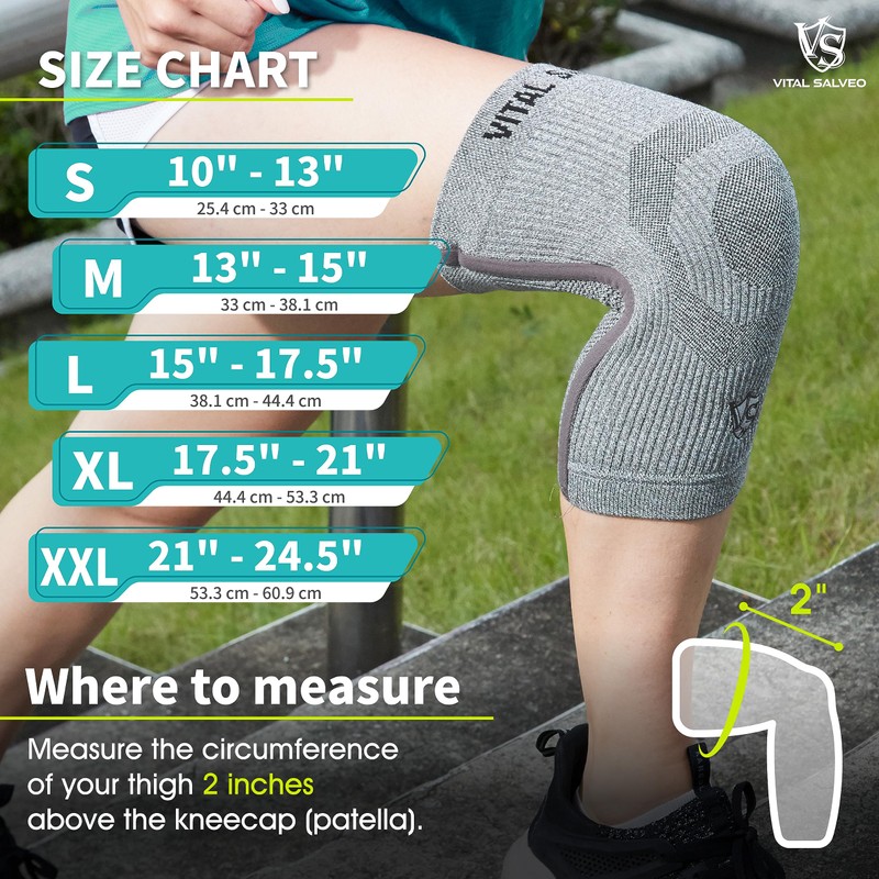 (VITAL SALVEO)バイタルサルウェ―膝スリーブ/ブレースST3- プロ　ウォーム (XL)