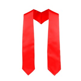 UIALECG Unisex Graduation Stole Blank Graduation Sash Plain Grad Stole,Red Stole,60 inches