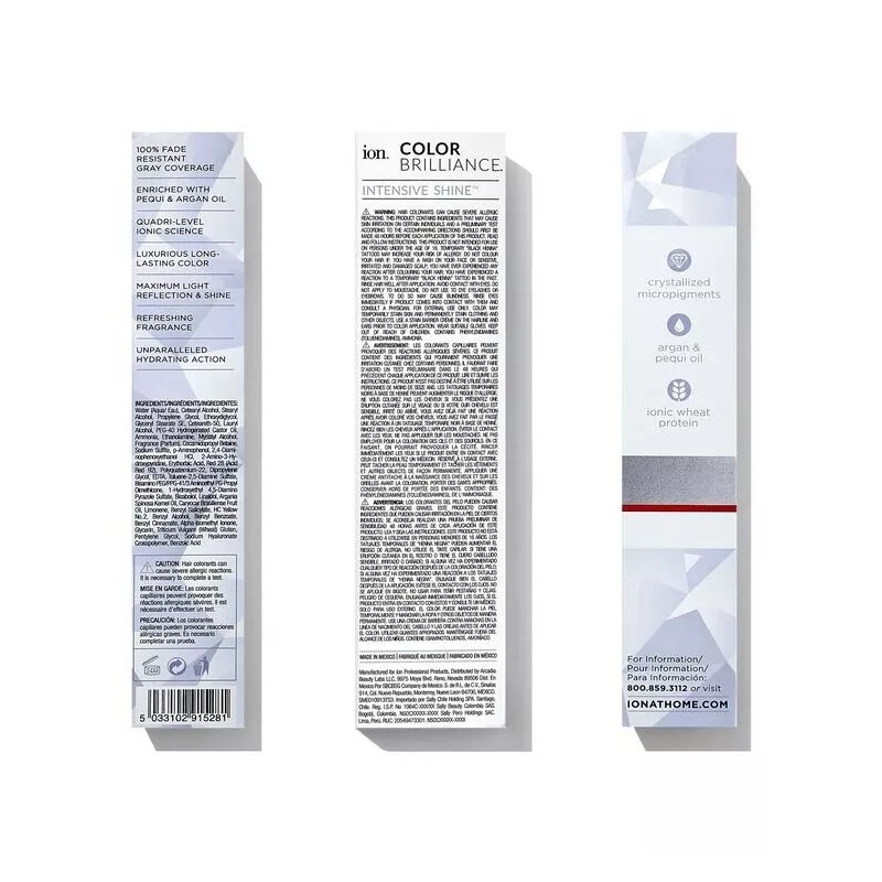 Ion Color Brilliance Permanent Crème Hair Color Light Intense Red