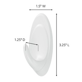 Command Indoor Terrace Hooks, 2 Hooks and 4 Strips, Damage-Free Hanging Wall Hooks with Adhesive Strips, No Tools Adhesive Hooks for Hanging Christmas Decorations, Holds up to 3 lb