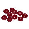 HARFINGTON 10pcs 48L Sewing Buttons 1-1/4"(30mm) Resin Round Flat 4-Hole