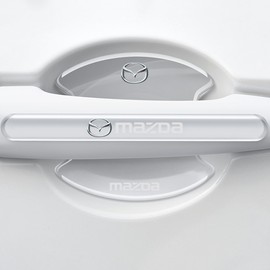 DELUXEFOX Door Handle Protectors Fit Mazda 8pcs Door Handle Protection Anti-Scratch Scratch Scratch Hide Seal Sticker Cover Protective Film CX3/CX4/CX5/Axela/Atenza Accessories Parts Exterior For