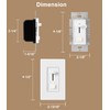 CLOUDY BAY in Wall Dimmer Switch for LED Light/CFL/Incandescent,3-Way Single