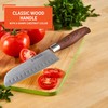 IMUSA 6in Chef WL Stainless Steel Santoku Knife with Wood