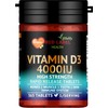Vitamin D3 4000iu, 1 Year Supply, 365 Easy-Swallow Vitamin D