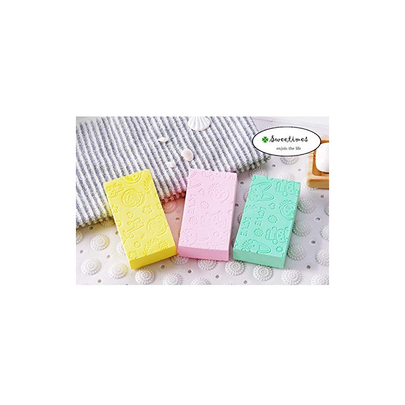 Sweetimes No.109 Skin Friendly Scrubbing Sponge, Set of 3