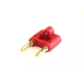 Unbranded/Generic Red Dual Banana Plug 2 Conductor Terminal Gold Plated Speaker Connector
