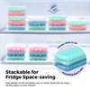 Humbee Ice Cube Tray, Soft Silicone Ice Tray with Lid,