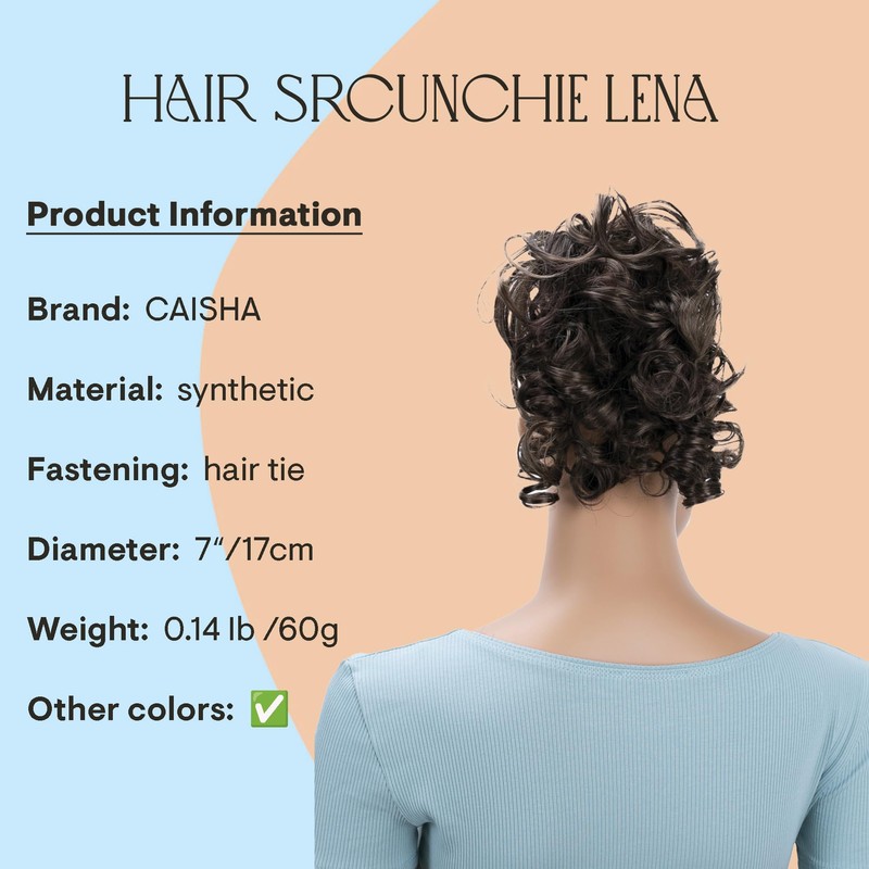 PRETTYSHOP Hairpiece Hair Scrunchie Updo Bridal Hairstyles Voluminous Curly Messy