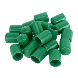 TUCKBOLD Wheel Lug Nut Bolt Cylindrical Shape Exterior Rims Tire Nut Screws Dust Cap Cover Nut Protection Green 20pcs 21mm PVC