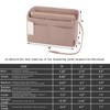 ZTUJO Purse Organizer Insert, Felt Bag Organizer with Metal Zipper,