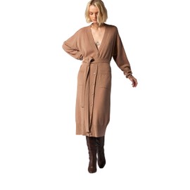 EQUIPMENT Women's Phillipa Cardigan Cashmere Sweater in Camel